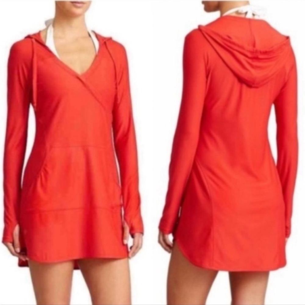 Athleta Wick It Wader Hooded long sleeve Cover-Up. Size XS